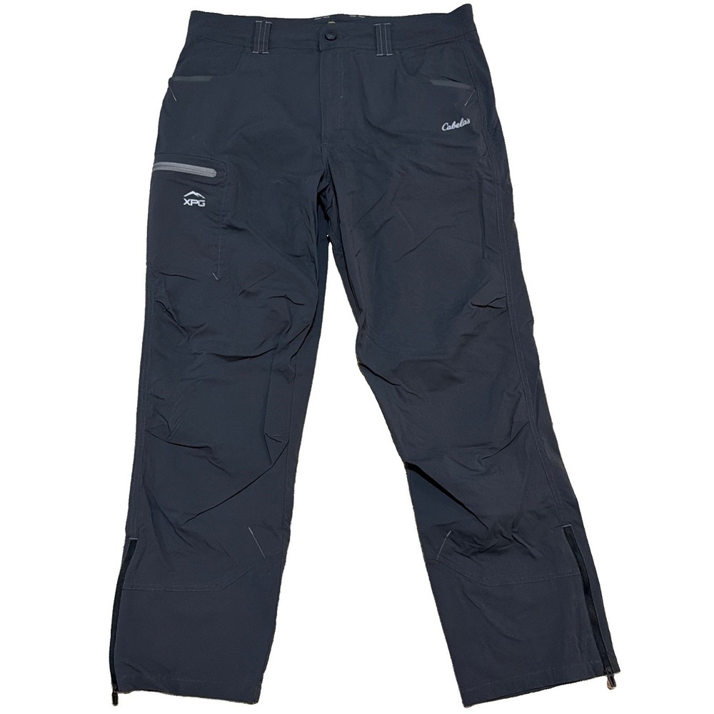 Cabela's XPG Hiking Pants Men's 38x32 Gray Stretch Outdoor Trail 906641